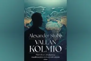 Vallan kolmio -kirjan kansi.